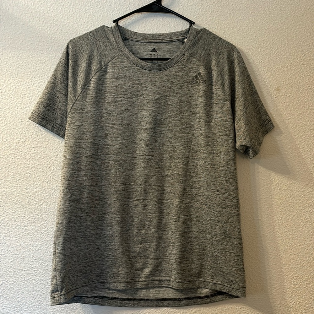 Adidas Basic Gray Tee Size Medium - image 1